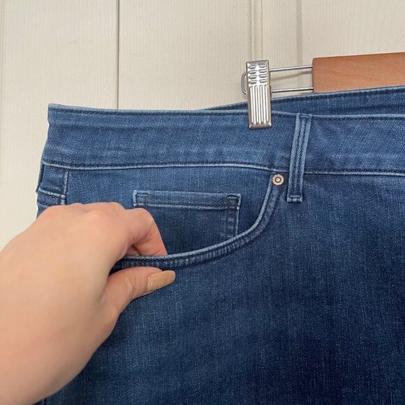 NYDJ Womens NWT Curves 360 Habana Sideseam Slit Stretch Jean Shorts Plus Size 28 - Picture 7 of 10